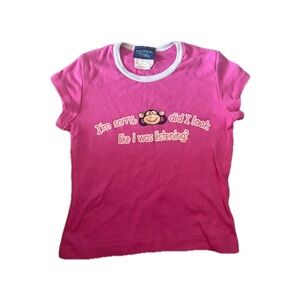 Paul Frank Pink Monkey Crop Top